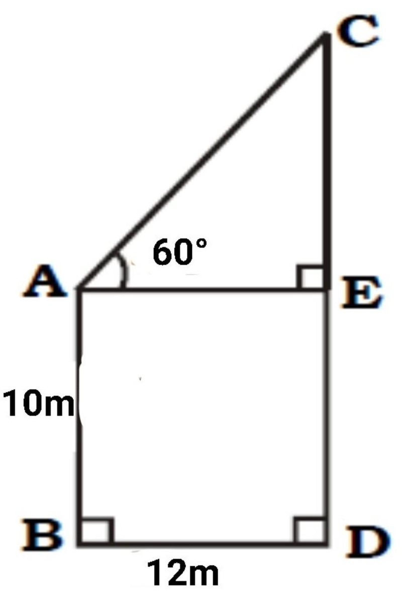 Two buildings are facing each other on a road of width 12 metre . From the top of-example-1