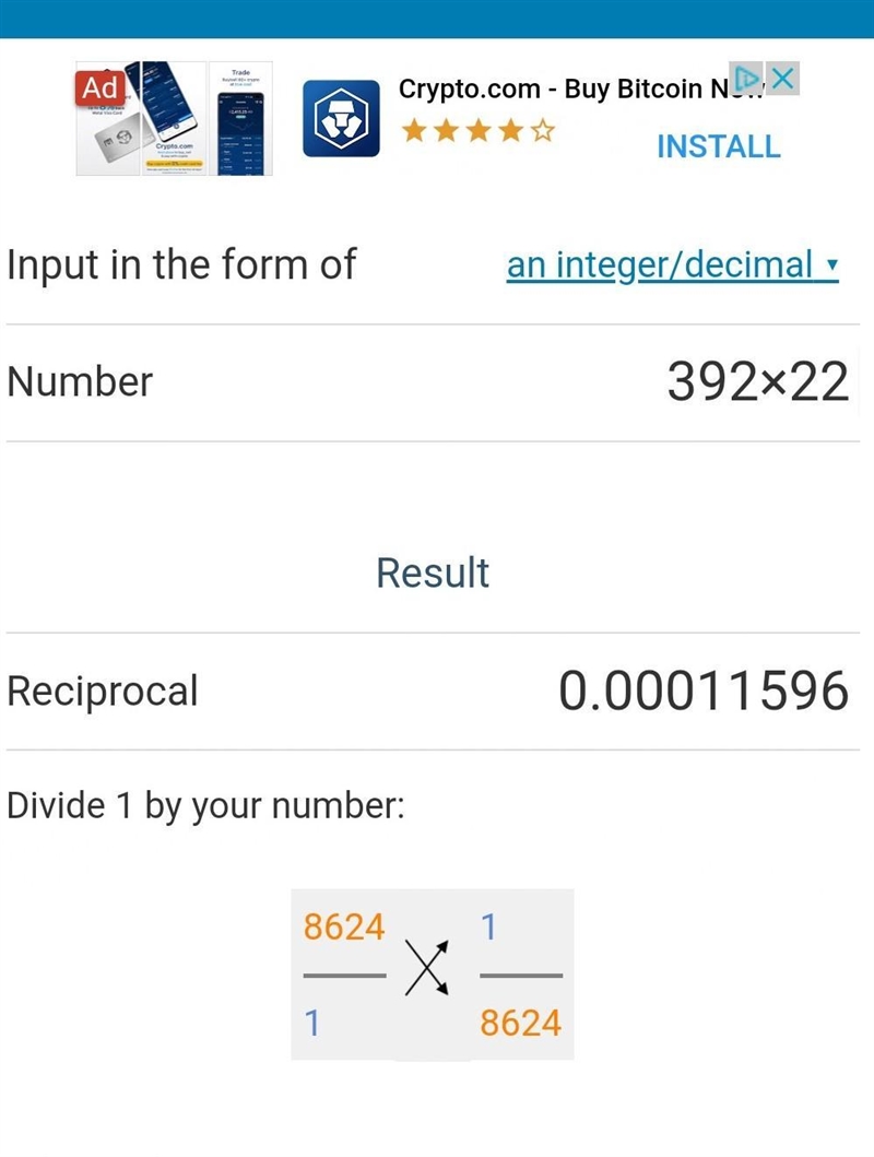 392 x 22 but in a reciprocal answer I only have 10 minutes!!-example-1