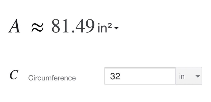 Plz help im stuck A lamp has a circular base with a circumference of 32 inches. What-example-1