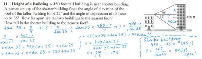 Please help! The distance between two tall buildings is 480ft. While standing on the-example-1