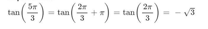 What is the exact value of tan 5pi over 3-example-1