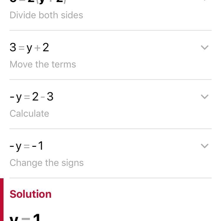 6= 2(y+2) i need help on this-example-1