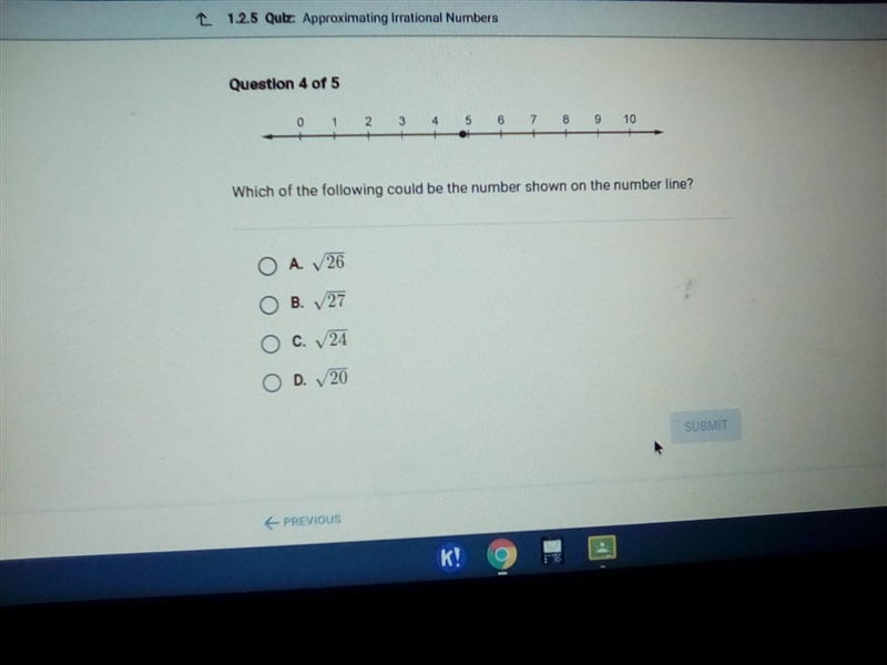 Question 5 of 5 0 3 4 5 6 7 8 9 10 Which of the following could be the number shown-example-1