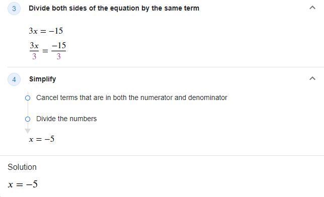 3x + 6 = -9 What is X?-example-2