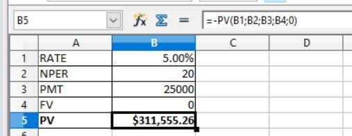 You want to be able to withdraw $25,000 each year for 20 years. Your account earns-example-1