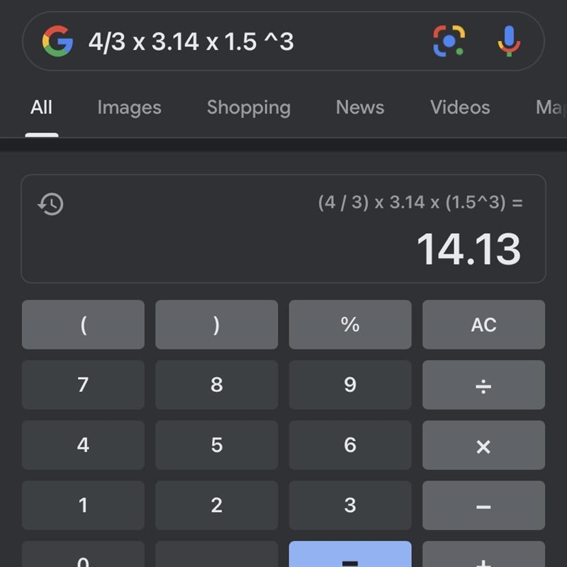 What is 4/3•3.14•1.5^3?-example-1