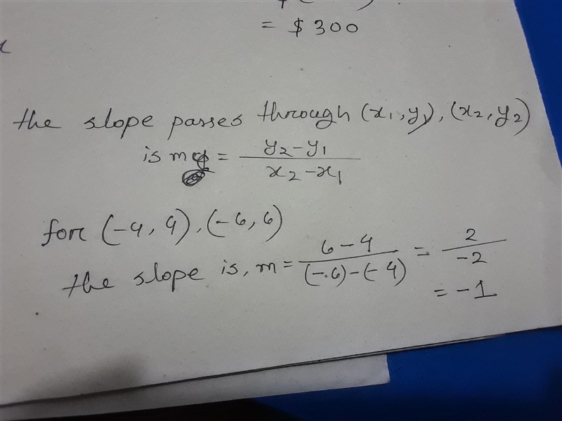 Jom! 06 PM What is the slope of the line that passes through the points (-4, 4) and-example-1