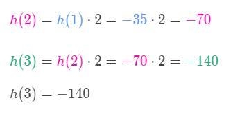 H(1)=-35 h(n)=h(n-1)*2 h(3)=-example-1