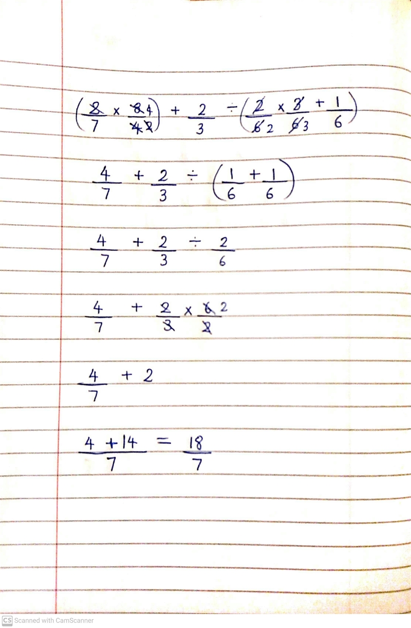 (2/7×8/4)+2/3÷(2/6×3/6+1/6)​-example-1