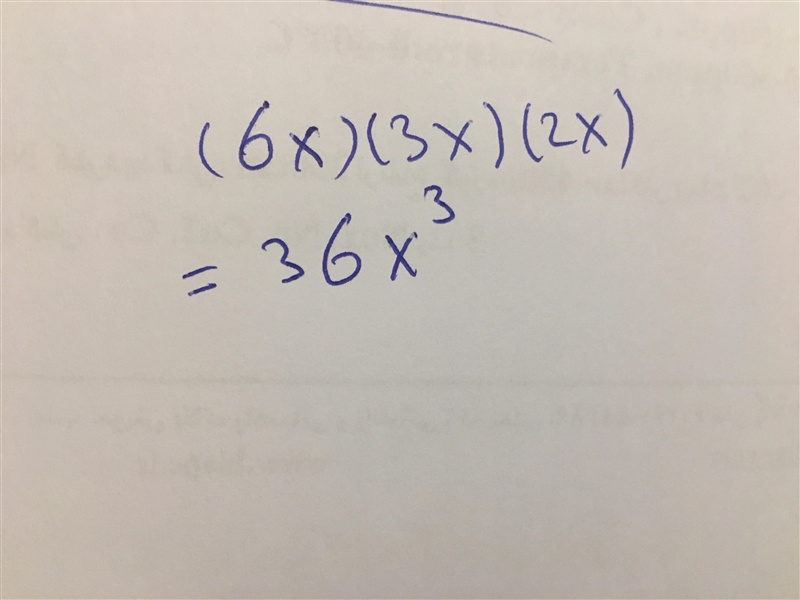 Find the volume of the rectangular prism: F. 36x G. 48x H. 72x J. 24x-example-1