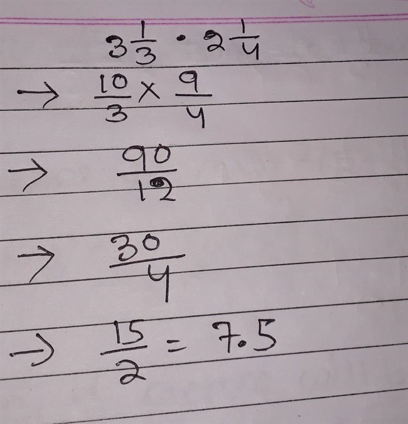 50 POINTS! SHOW WORK OR ILL REPORT! Multiplying mixed numbers-example-1