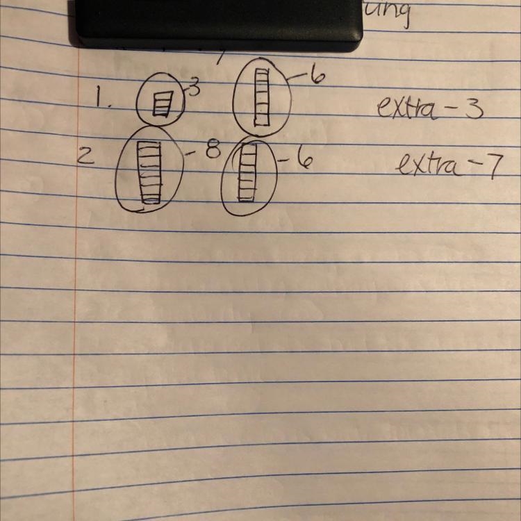 Name: Color the extra cubes blue. Count and write how many more. 34 Chapter 9 Lesson-example-1