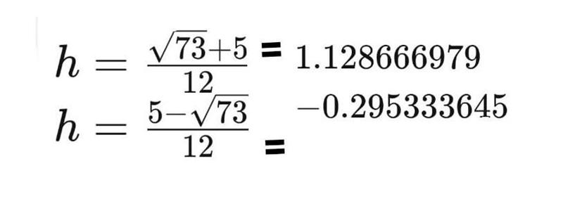 Solving quadratic equation using the completing the square method. (a)-6h²+5h+2=0​-example-1