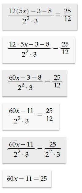 Solve the 2x-1/4+3x-2/3=25/12​-example-2