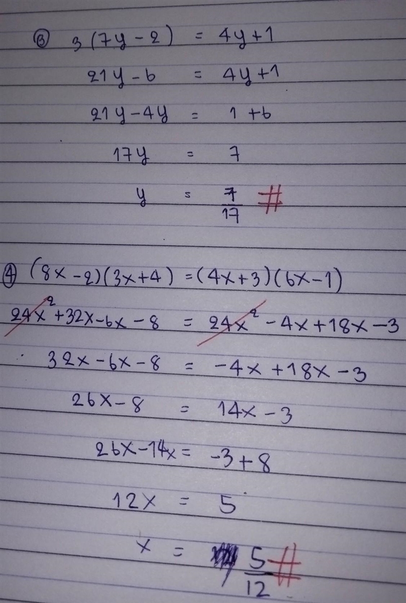 Find the products of the following 2x(y + 2) – 3(y + 2) 2p(6q + 5) – 3(6q + 5) (3u-example-3