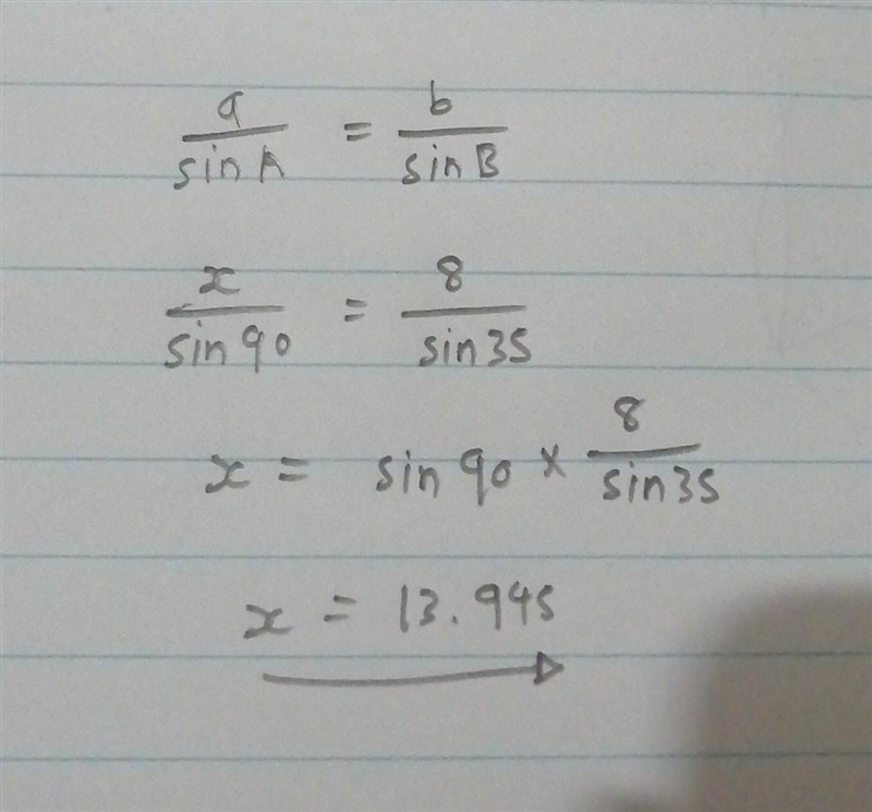 Determine the value of x A. 13.95 B. 15 C. 4.375 D. 4.59-example-1