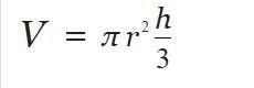 3) What measurement is closest to the volume of the cone in cubic kilometers? 7 km-example-2