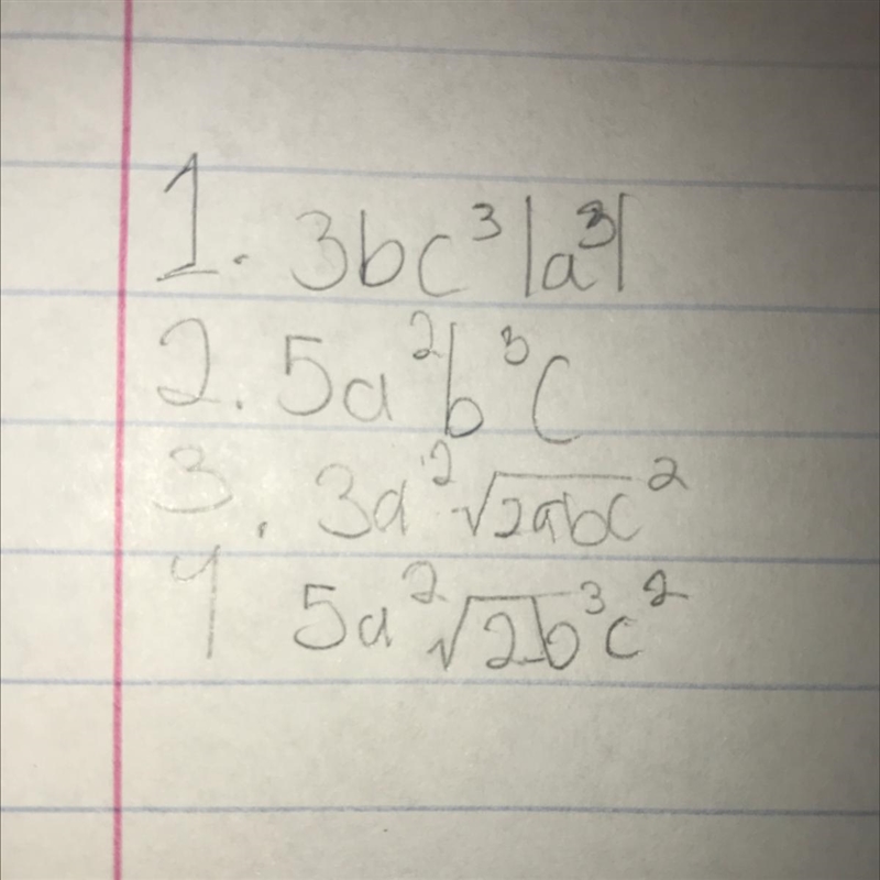 Simplify each radical 1-4-example-1