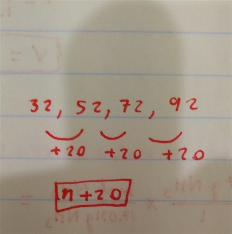 Sequence 32,52,72,92 simplified​-example-1