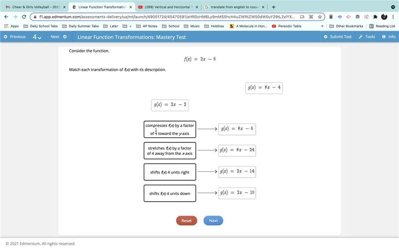 Select the correct answer. Which statement is true about the effects of the transformations-example-1