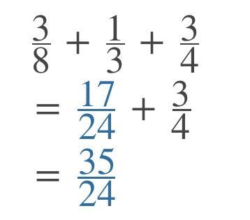 3/8 + 1/3 + 3/4 =............​-example-1