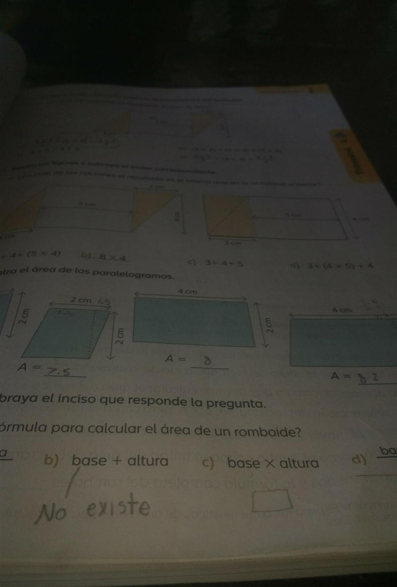 Expresa el área del cuadrado interno con un polinomio,luego calcula el área x = 4y-example-1