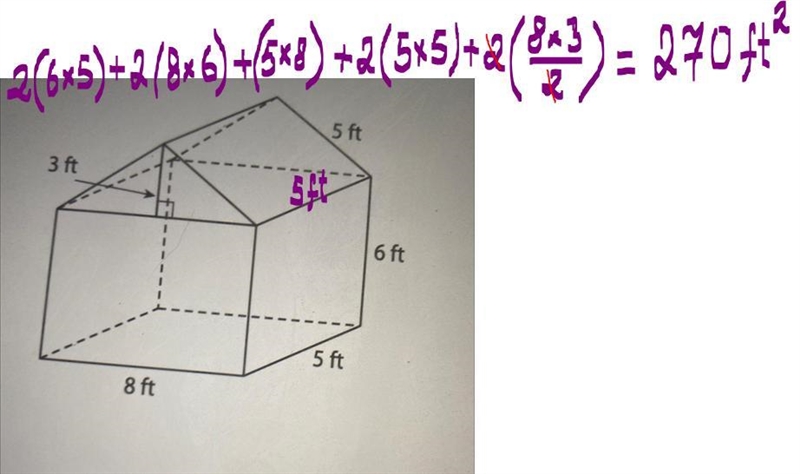 Find the surface area of each solid figure-example-1