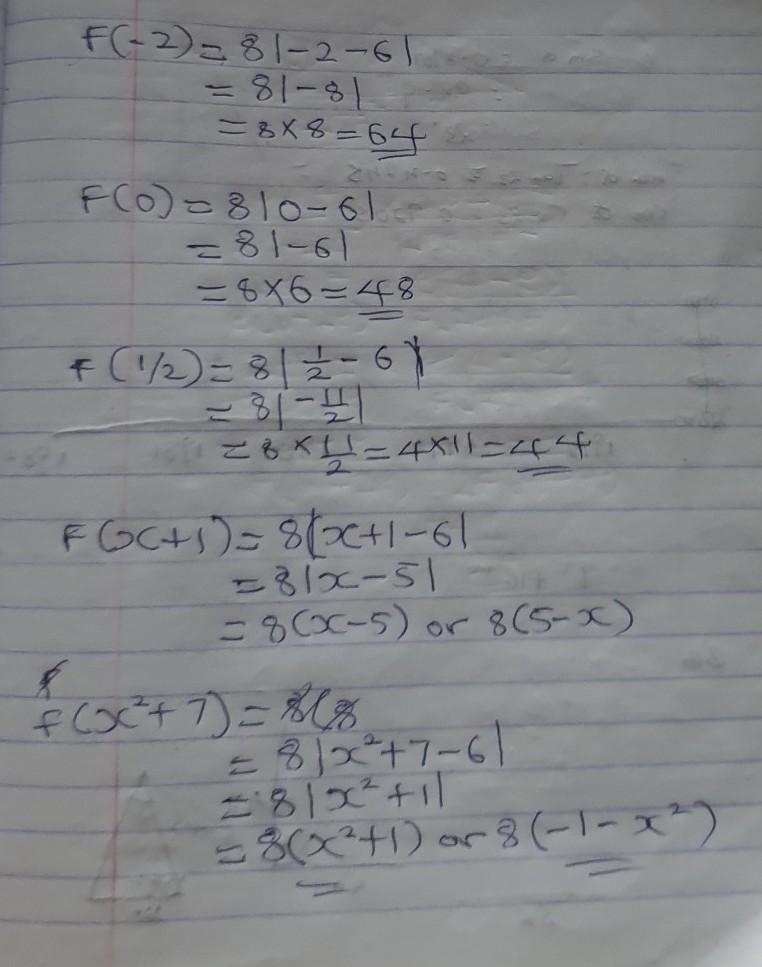 Evaluate the function at the indicated values. (If an answer is undefined, enter UNDEFINED-example-1