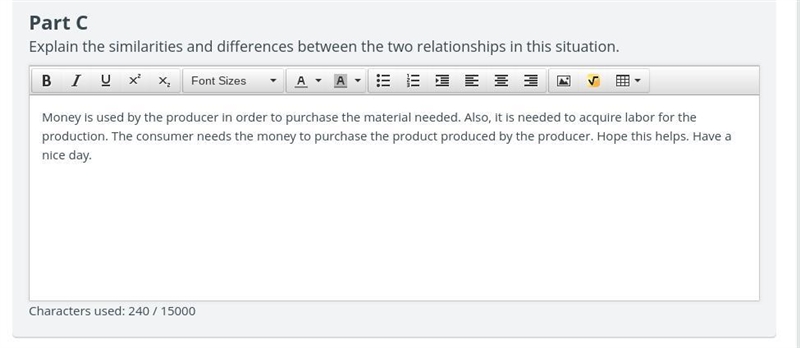 Part C Explain the similarities and differences between the two relationships in this-example-1