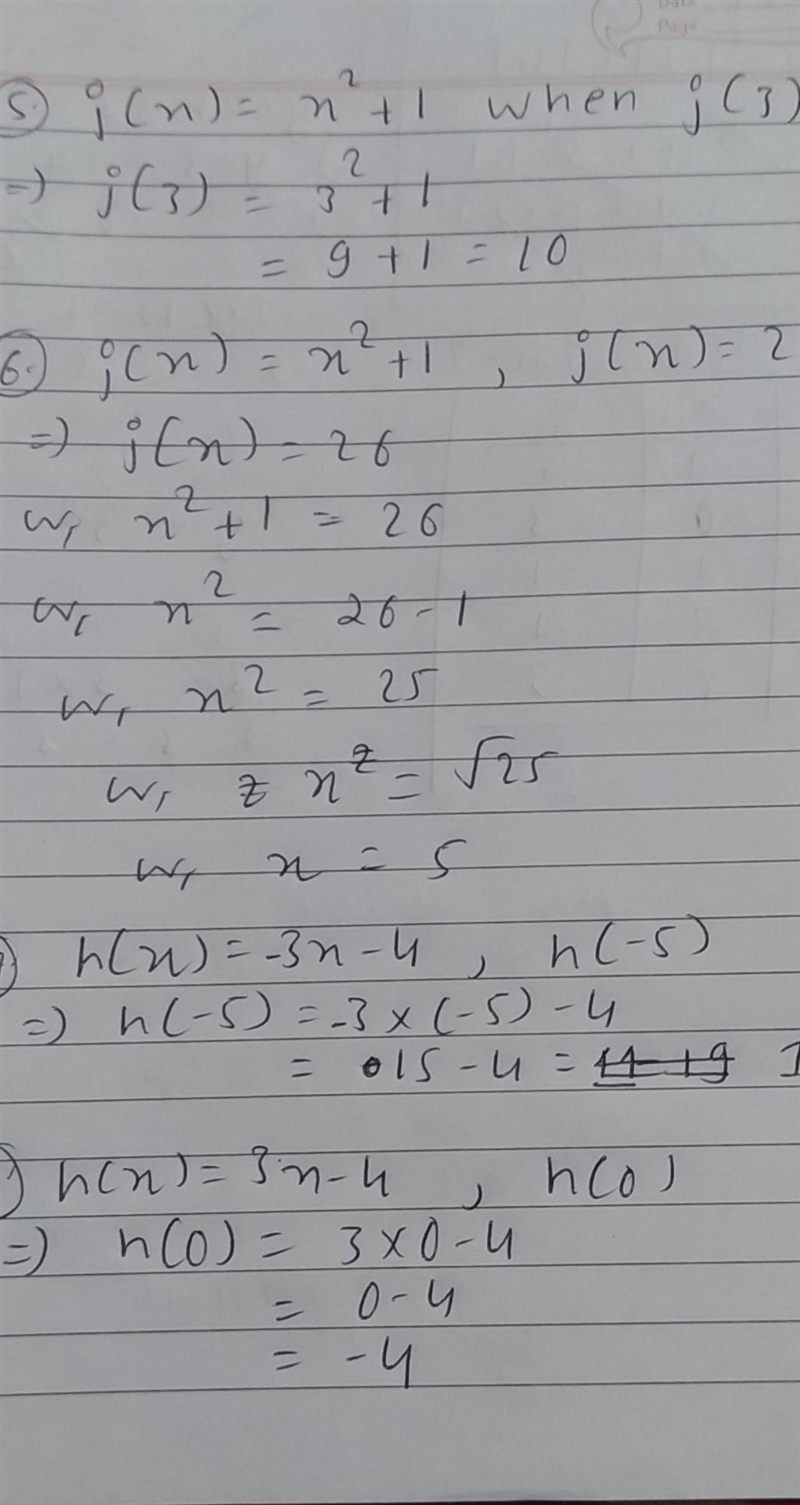 Evaluate the following functions. Show your work. Write your answer in function notation-example-2