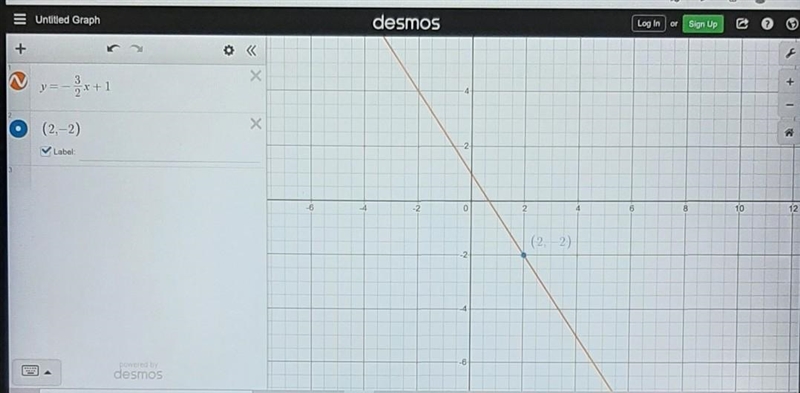 3x-4y=11 3x+2y=2 please help, I need to find what the answer is for x and y​-example-3