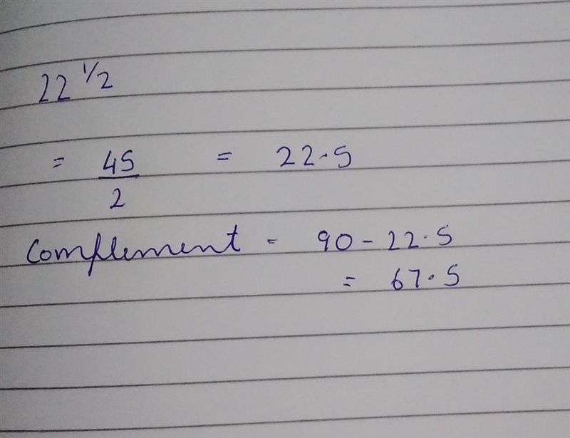 What is the complement of an angle whose measure is​-example-1