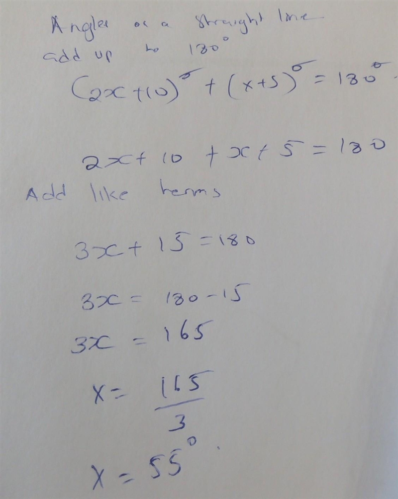 You place two wooden support beams under a shelf, as shown. Find the value of x. (2x-example-1