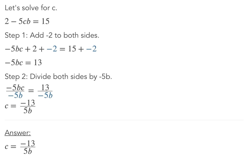 Evalute b (caret) 2-5c b=15 and c =9-example-1