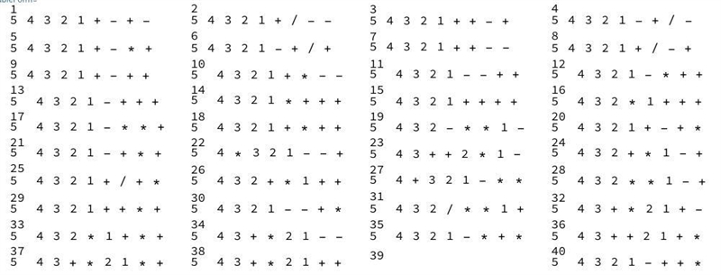 I need 23, 28, and 40 desperately Take the digits 5, 4, 3, 2 and 1, in that order-example-1