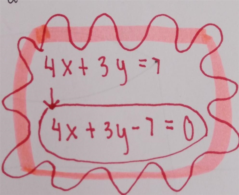 4x+3y=7 what is the coefficients-example-1