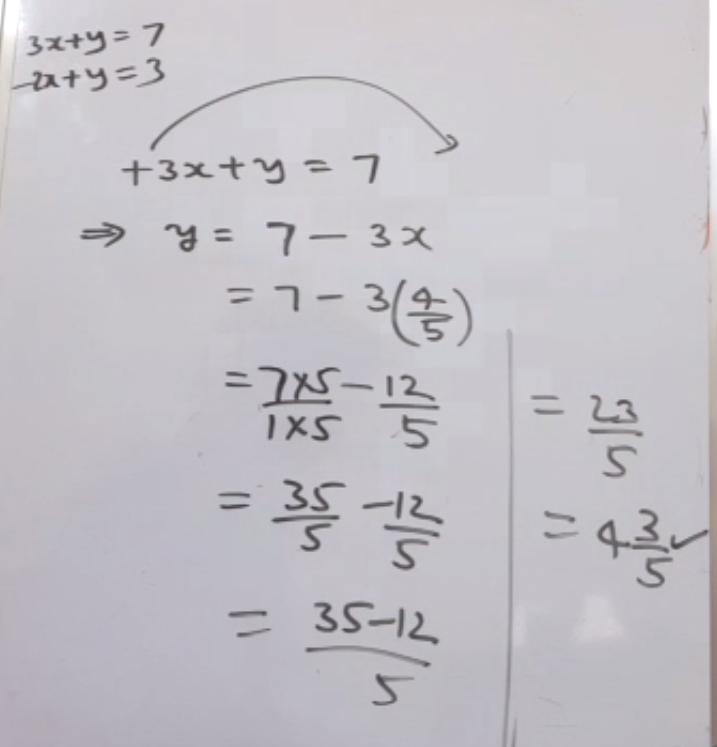 {3x+y=7{-2x+y=-3 please-example-2