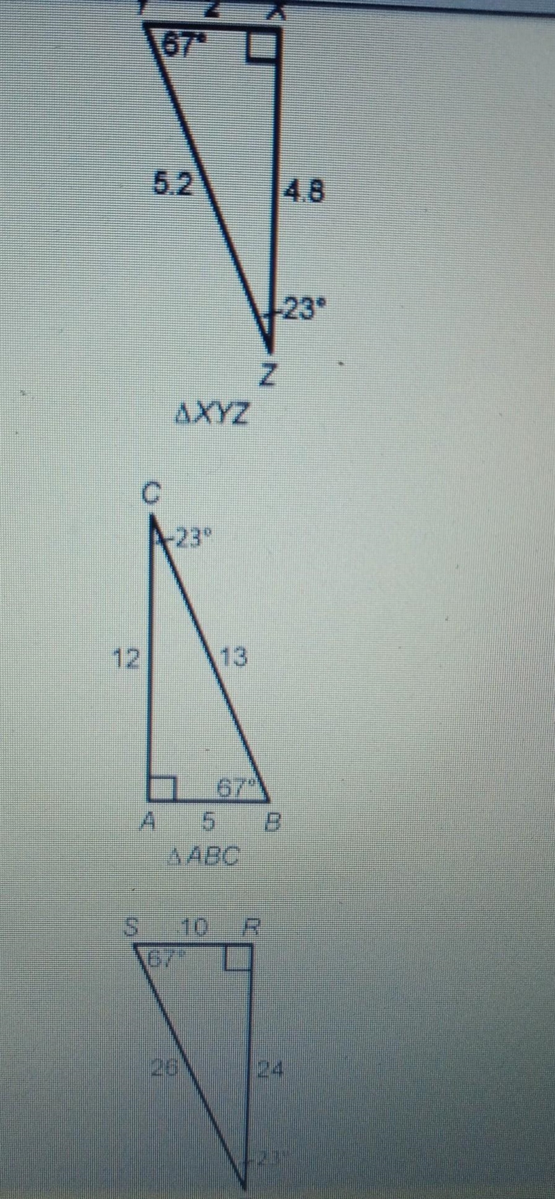 Which triangle makes this statement true?​-example-1