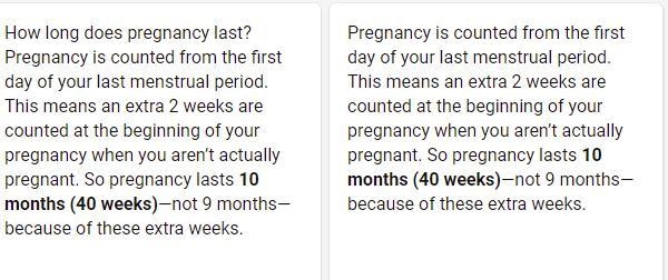 How long does a pregnancy last will give 100 points I'm in test a 1day b 1mounth c-example-1