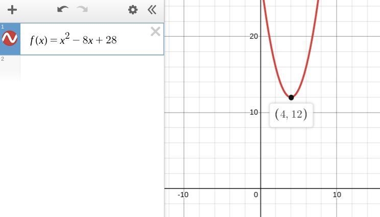 Complete the square to find the y-value for the minimum value of the function-f(x-example-1