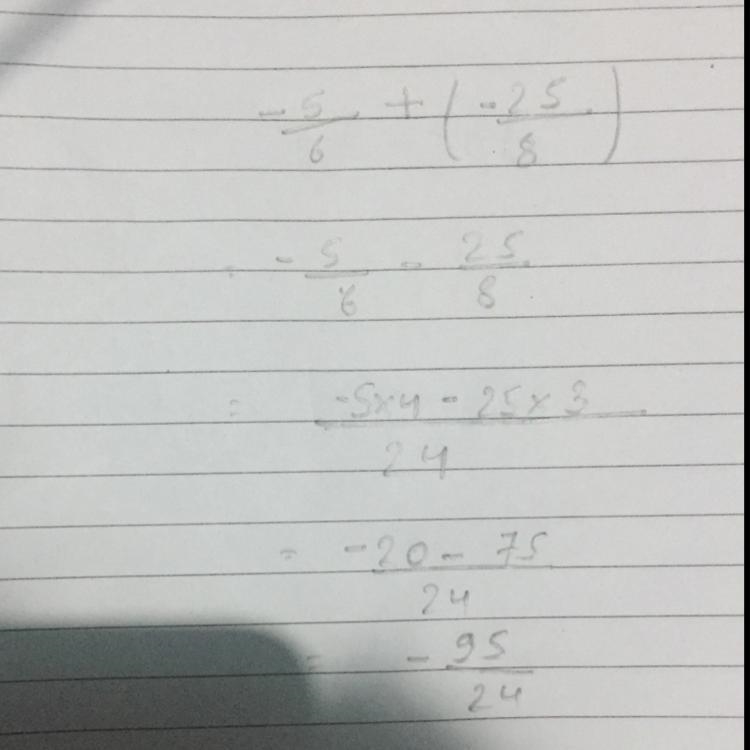 Add. −5/6+(−2 5/8) Enter your answer as a simplified fraction by filling in the boxes-example-1