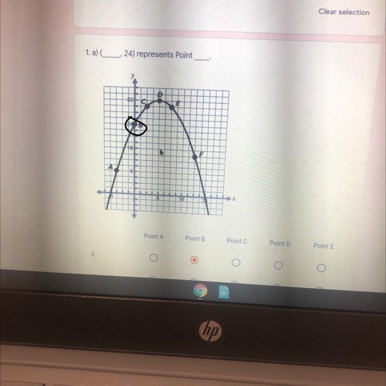 1. a), 24) represents Point-example-1