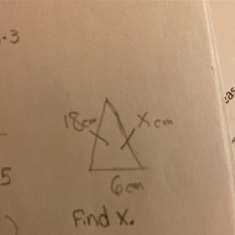 A triangle has side of length of 18 cm in 6 cm which could be the value of the third-example-1