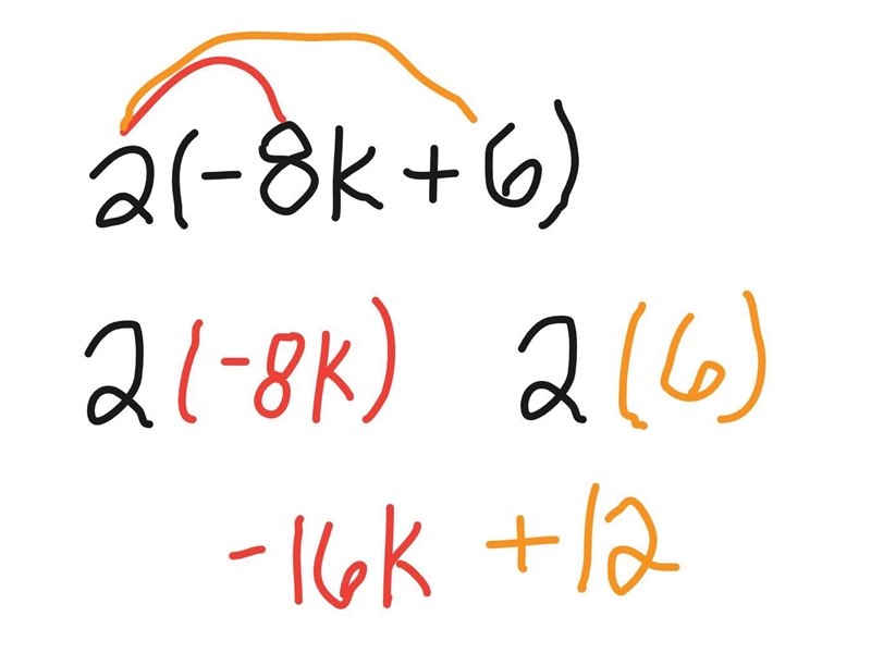 2( -8k + 6) simplify algebraic expression-example-1