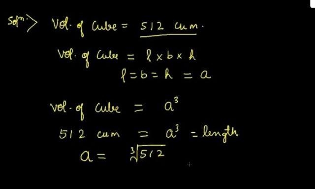 Type the correct answer in each box. The volume of a cube is given by and the total-example-1