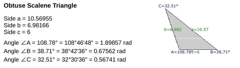 Determine the remaining sides and angles of the triangle ABC. c=6 mi, B = 38.71°, C-example-1