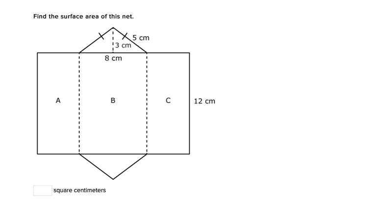 Find the surface area of this net. square centimeters-example-1