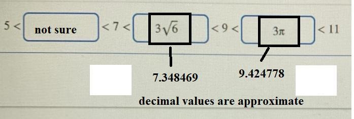 Move the values to the boxes to complete the inequality statement. 5<____<7&lt-example-1