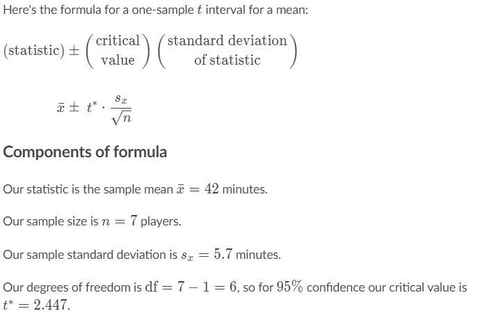 Carlos is interested in estimating the mean amount of time it takes players to complete-example-1