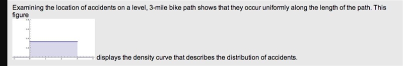 (a) The proportion of accidents that occur up to mile 1.2 of the path is the area-example-1